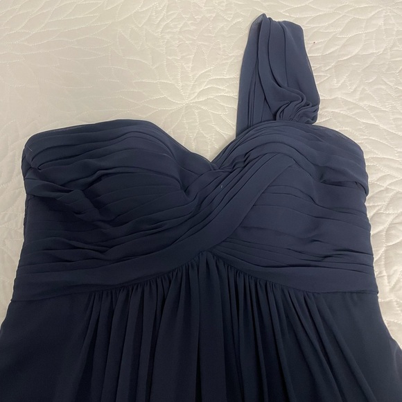 Bill Levkoff One Shoulder Bridesmaids Dress - Picture 2 of 5